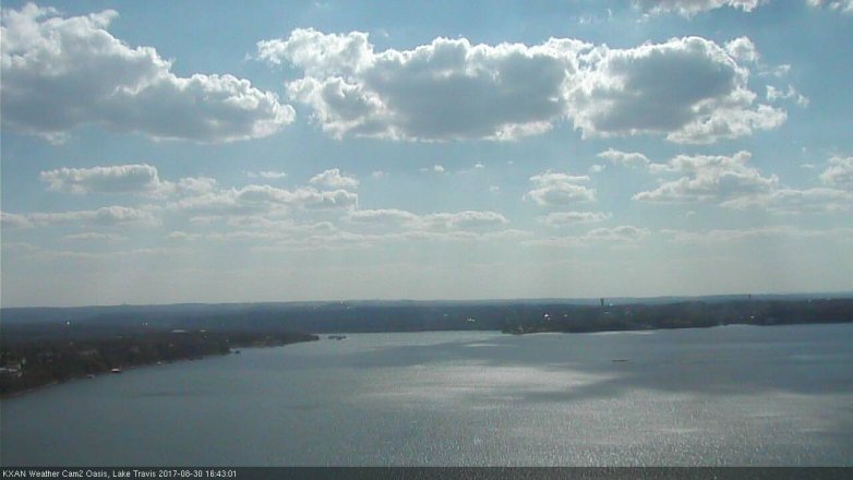 Lake Travis webcam, August 30, 2017 3:55 PM CT