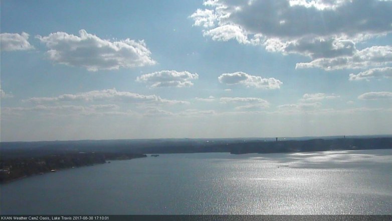 Lake Travis webcam, August 30, 2017 4:25 PM CT