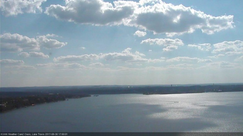 Lake Travis webcam, August 30, 2017 4:30 PM CT