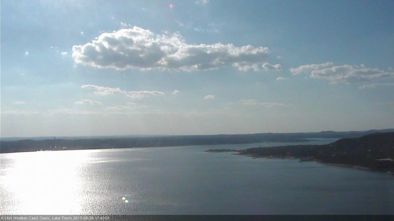 Lake Travis webcam, August 30, 2017 5:05 PM CT