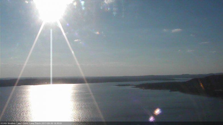 Lake Travis webcam, August 30, 2017 5:50 PM CT