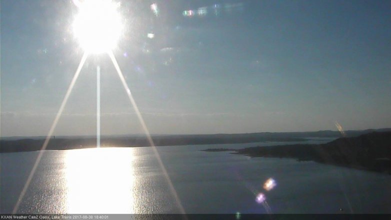 Lake Travis webcam, August 30, 2017 5:55 PM CT