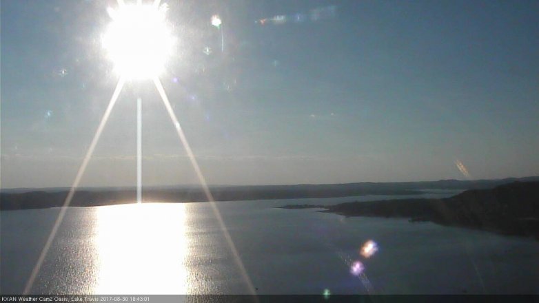 Lake Travis webcam, August 30, 2017 6:10 PM CT