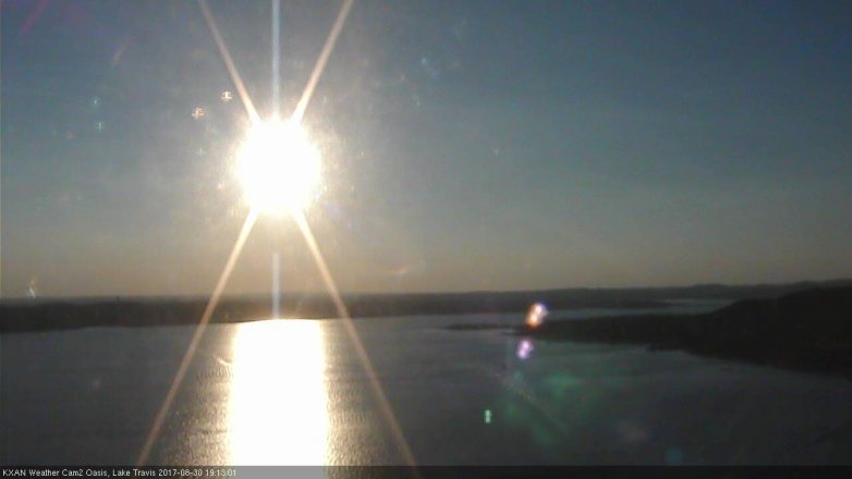 Lake Travis webcam, August 30, 2017 6:20 PM CT