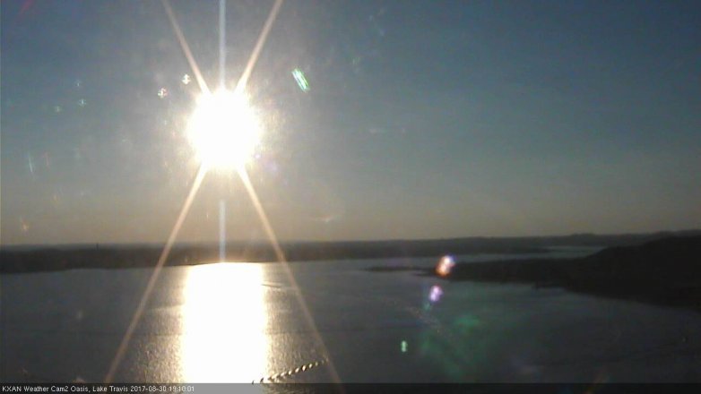 Lake Travis webcam, August 30, 2017 6:25 PM CT