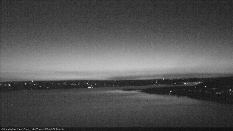 Lake Travis webcam, August 30, 2017 7:50 PM CT