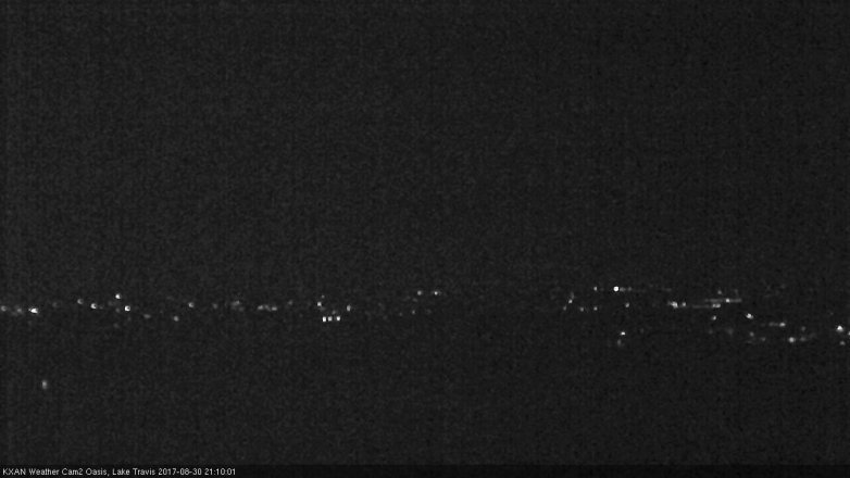 Lake Travis webcam, August 30, 2017 8:20 PM CT
