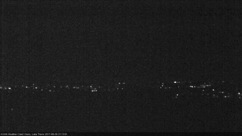 Lake Travis webcam, August 30, 2017 8:25 PM CT