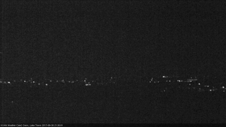 Lake Travis webcam, August 30, 2017 8:45 PM CT