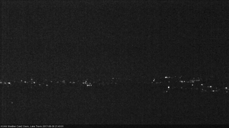 Lake Travis webcam, August 30, 2017 9:05 PM CT