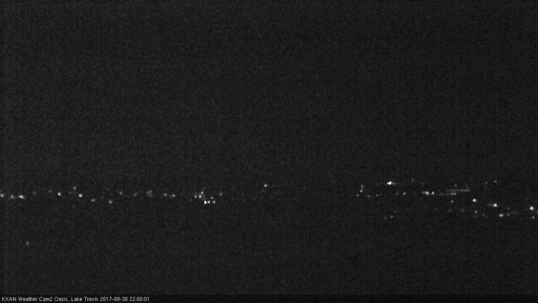 Lake Travis webcam, August 30, 2017 9:25 PM CT