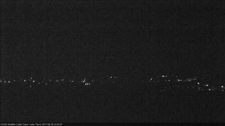 Lake Travis webcam, August 30, 2017 10:00 PM CT