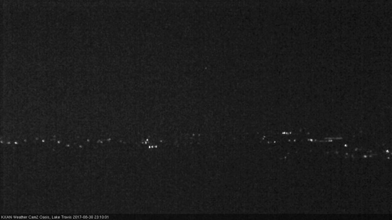 Lake Travis webcam, August 30, 2017 10:25 PM CT