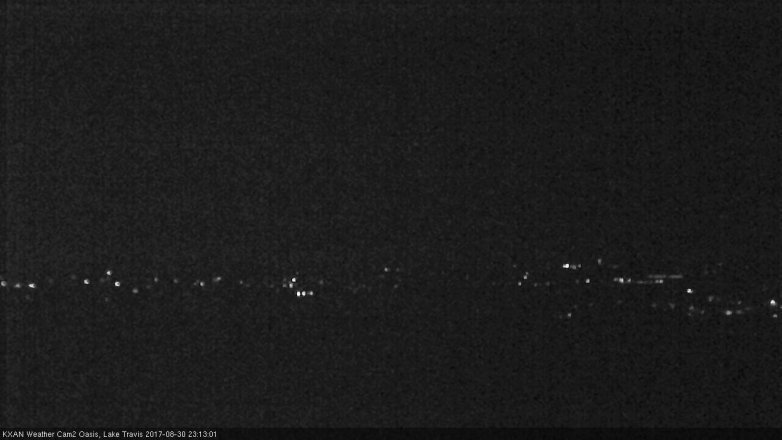 Lake Travis webcam, August 30, 2017 10:45 PM CT