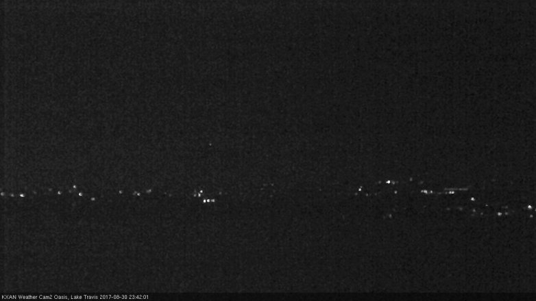 Lake Travis webcam, August 30, 2017 10:50 PM CT