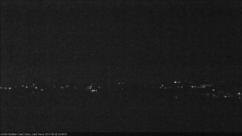 Lake Travis webcam, August 30, 2017 11:10 PM CT