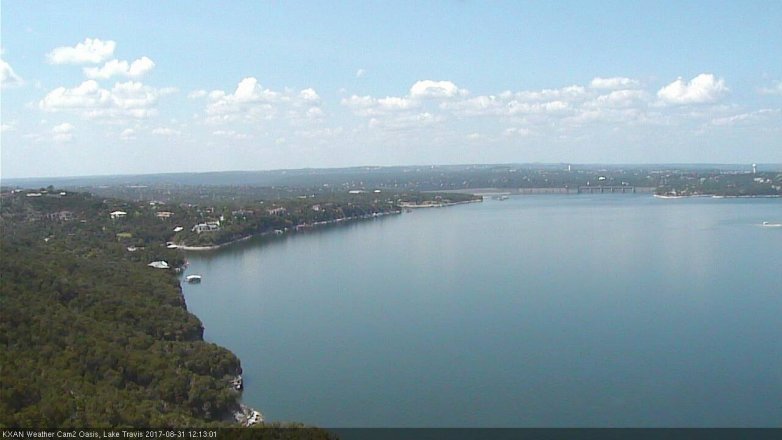 Lake Travis webcam, August 31, 2017 11:35 AM CT