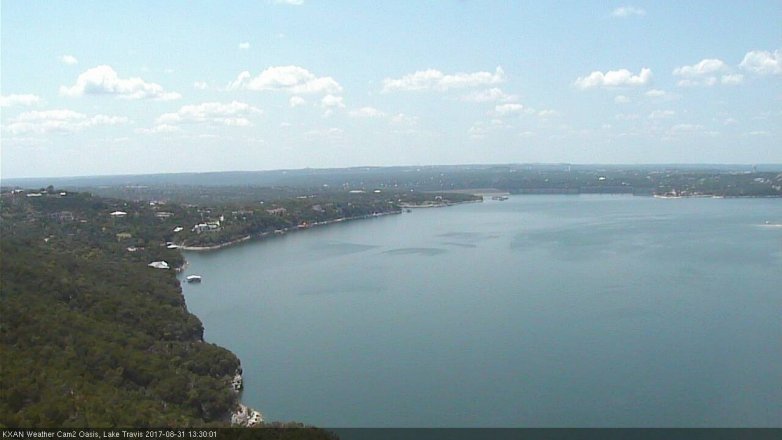 Lake Travis webcam, August 31, 2017 12:35 PM CT