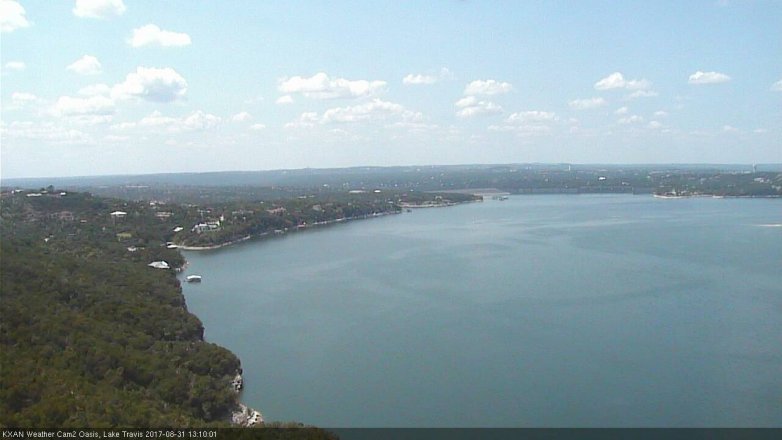 Lake Travis webcam, August 31, 2017 12:40 PM CT