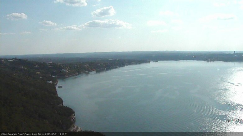Lake Travis webcam, August 31, 2017 4:25 PM CT