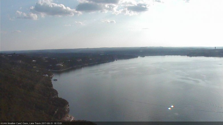Lake Travis webcam, August 31, 2017 5:35 PM CT