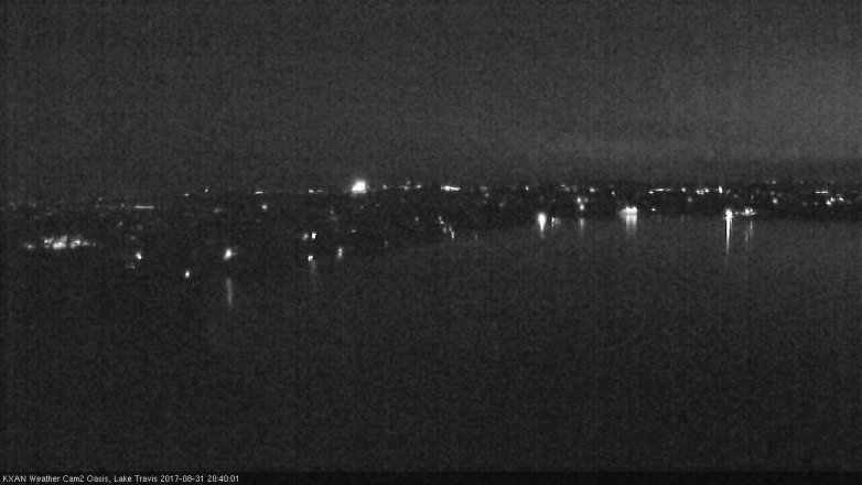 Lake Travis webcam, August 31, 2017 7:45 PM CT