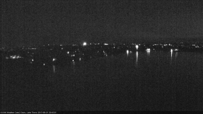 Lake Travis webcam, August 31, 2017 8:10 PM CT