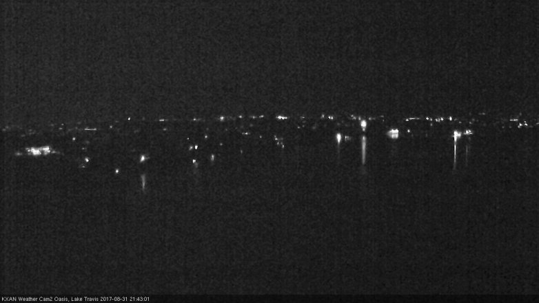 Lake Travis webcam, August 31, 2017 8:50 PM CT