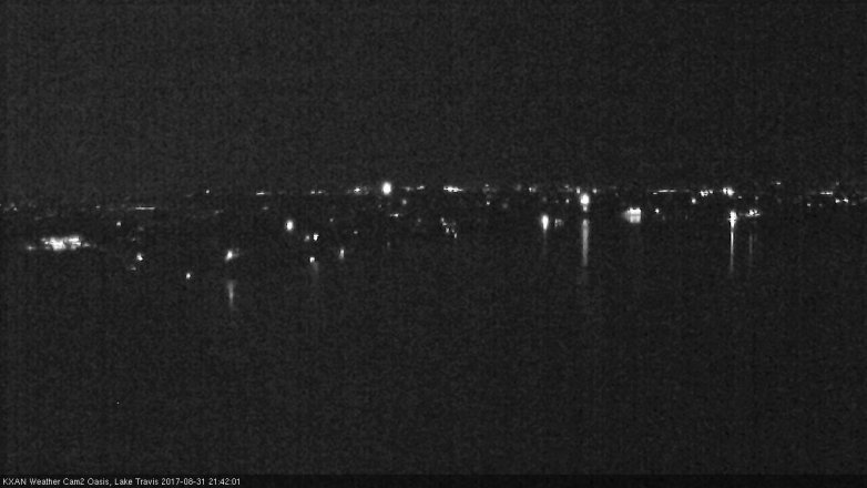 Lake Travis webcam, August 31, 2017 9:05 PM CT