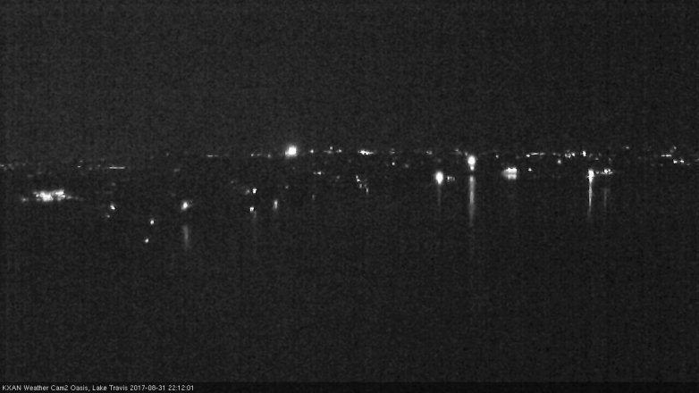 Lake Travis webcam, August 31, 2017 9:40 PM CT