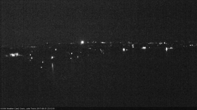 Lake Travis webcam, August 31, 2017 10:20 PM CT