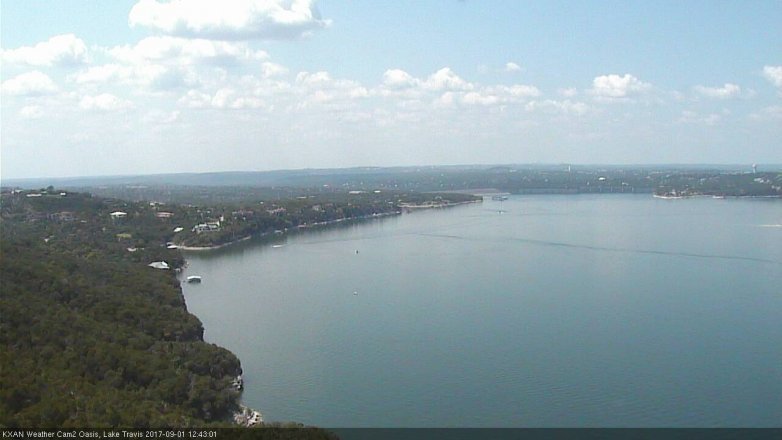 Lake Travis webcam, September 1, 2017 11:55 AM CT