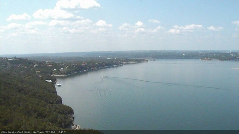 Lake Travis webcam, September 1, 2017 12:05 PM CT