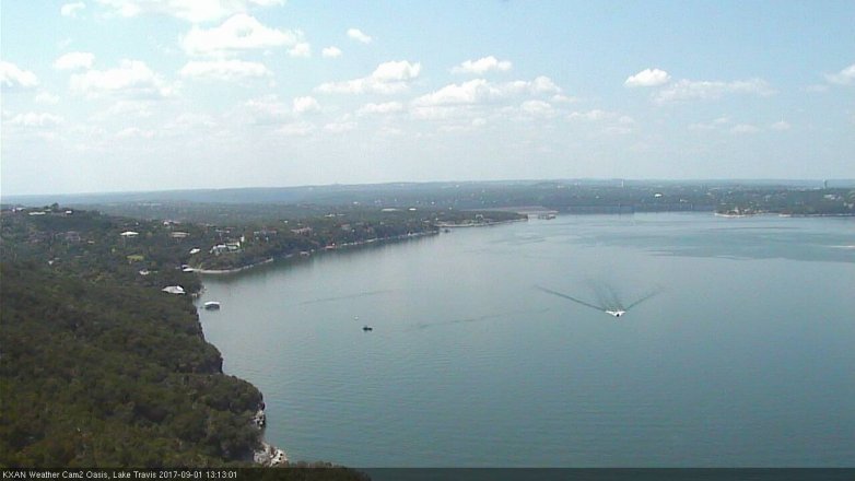 Lake Travis webcam, September 1, 2017 12:20 PM CT