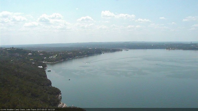 Lake Travis webcam, September 1, 2017 1:20 PM CT