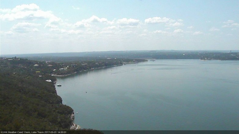 Lake Travis webcam, September 1, 2017 1:25 PM CT