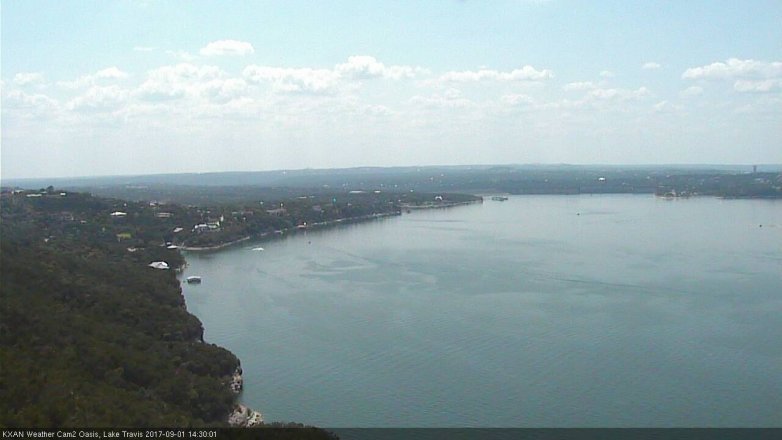 Lake Travis webcam, September 1, 2017 1:35 PM CT