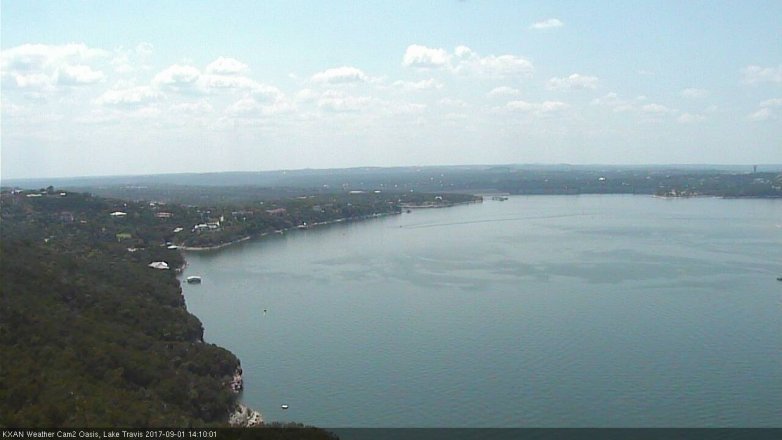 Lake Travis webcam, September 1, 2017 1:40 PM CT