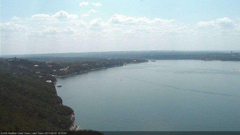 Lake Travis webcam, September 1, 2017 2:30 PM CT