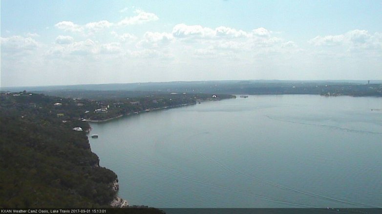 Lake Travis webcam, September 1, 2017 2:35 PM CT