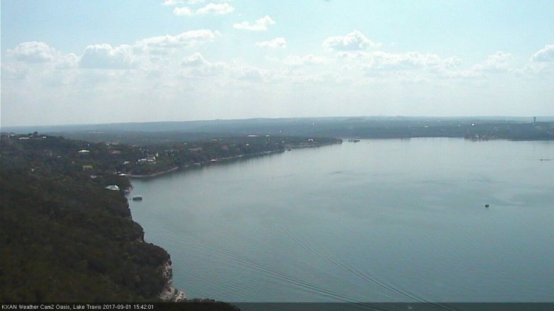 Lake Travis webcam, September 1, 2017 2:45 PM CT