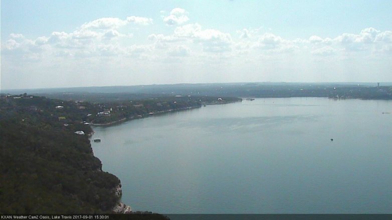 Lake Travis webcam, September 1, 2017 2:55 PM CT
