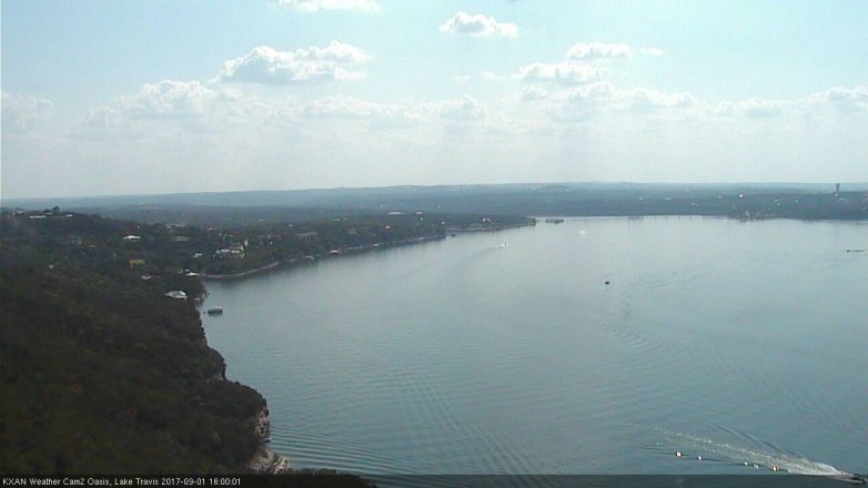 Lake Travis webcam, September 1, 2017 3:30 PM CT
