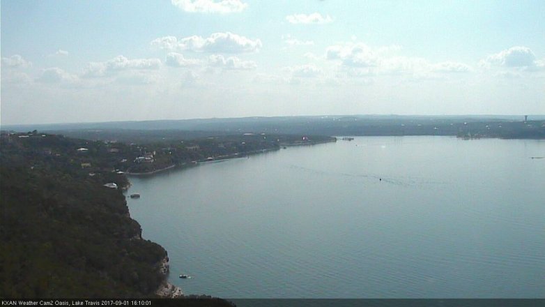 Lake Travis webcam, September 1, 2017 3:40 PM CT
