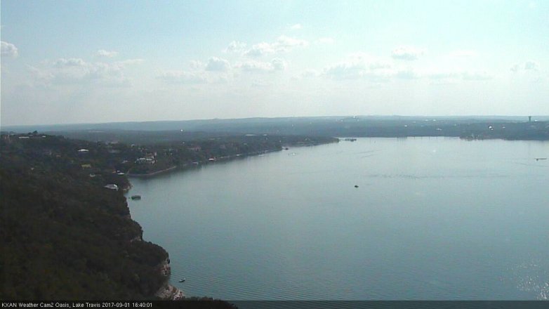 Lake Travis webcam, September 1, 2017 3:45 PM CT