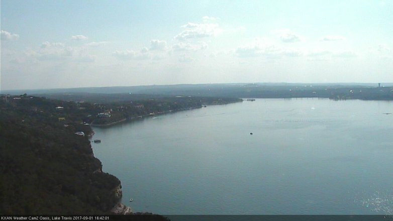 Lake Travis webcam, September 1, 2017 4:10 PM CT