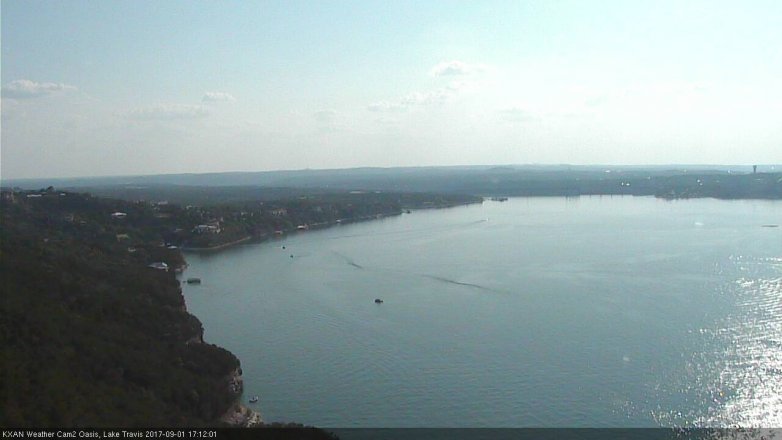 Lake Travis webcam, September 1, 2017 4:15 PM CT
