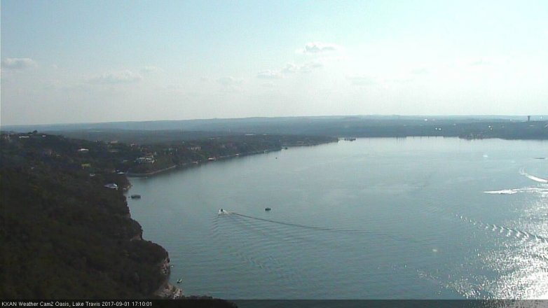 Lake Travis webcam, September 1, 2017 4:25 PM CT