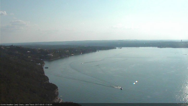 Lake Travis webcam, September 1, 2017 4:45 PM CT