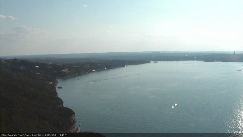 Lake Travis webcam, September 1, 2017 4:55 PM CT
